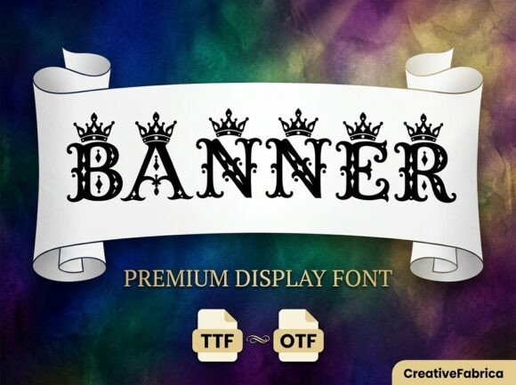 Banner: A Display Font for Bold Visual Identity
