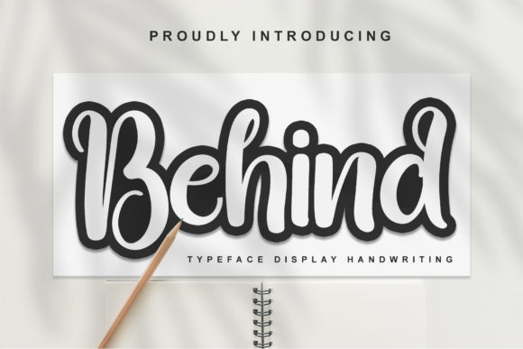 Behind: A Bold Display Font for Creative Projects