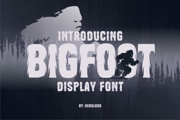 Bigfoot: A Brushed Display Font for Bold Designs