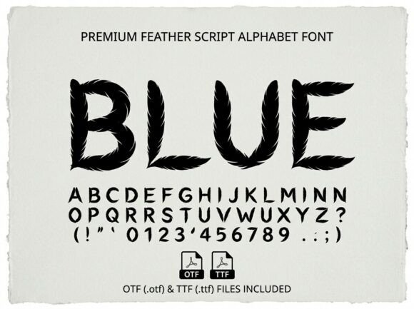 Blue: A Stunning Decorative Display Font for Bold Creators