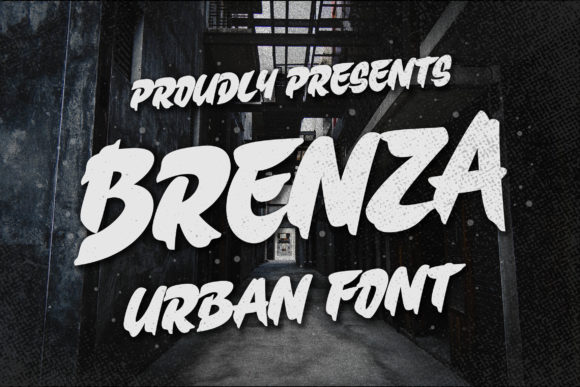 Brenza: A Brush-Stroke Display Font for Bold Designs