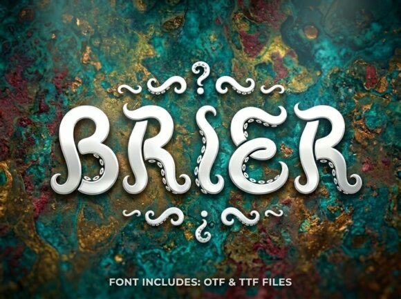 Brier: A Decorative Typeface for Bold Visual Statements