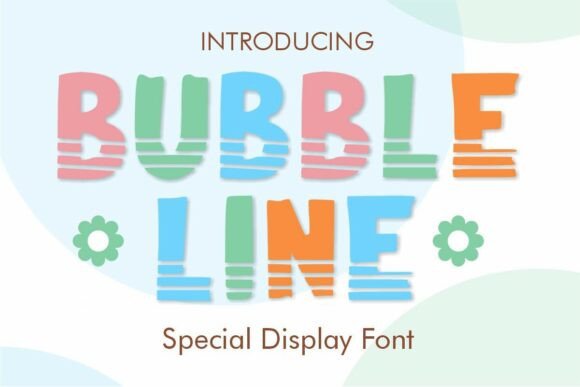 Bubble Line: A Playful Font for Joyful Designs