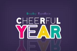 Cheerful Year: A Sweet Display Font for Festive Projects