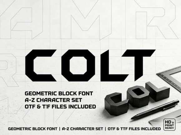 Colt: A Display Font for Bold, Artistic Design