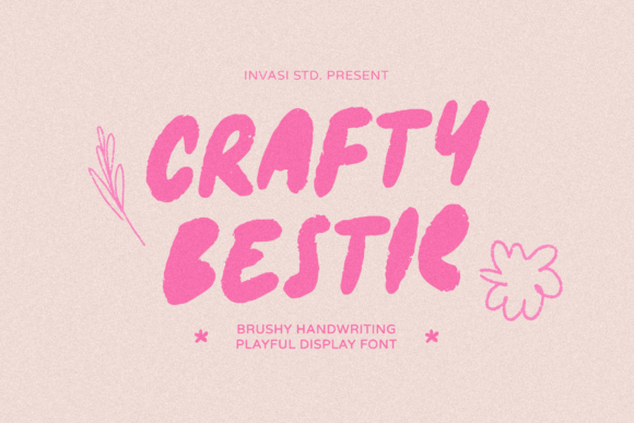 Crafty Bestie: Your Friendly Display Font for Every Creative Project