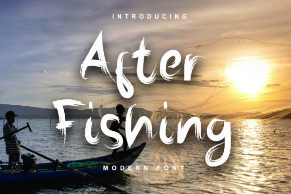 Discover After Fishing: A Chic & Brushed Display Font