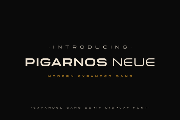 Discover Pigarnos Neue: A Modern Display Font