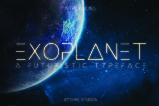 Exoplanet: A Futuristic Display Typeface for Bold Designs