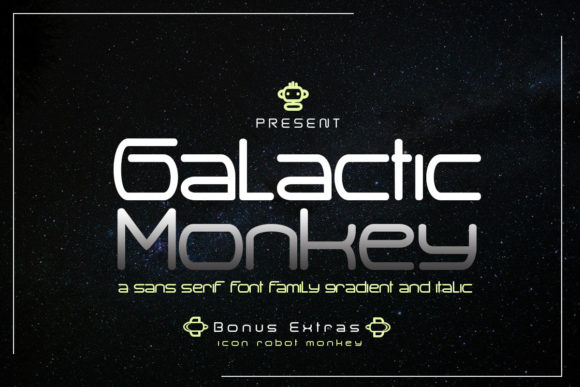 Galactic Monkey: A Modern Display Font for Creative Projects