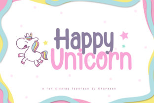 Happy Unicorn: A Fun and Lovely Display Typeface