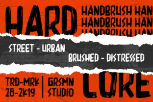 Hardcore: A Bold Urban Display Font for Modern Designers