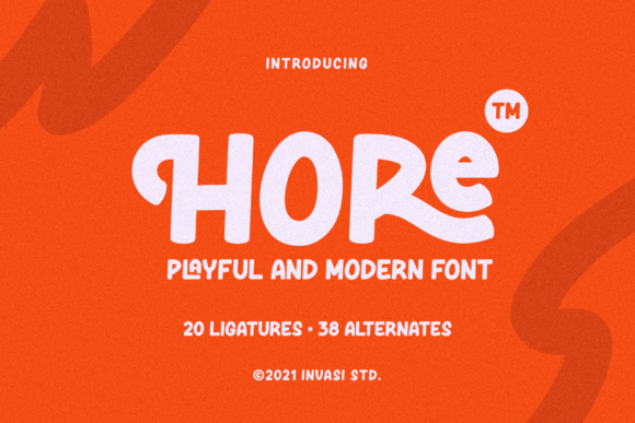 Hore: A Cool Vintage Display Font for Creative Projects