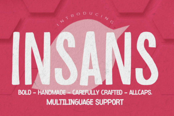 Insans: A Bold Handmade All-Caps Display Font