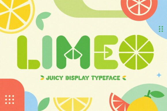 Limeo: A Bold, Citrus-Inspired Display Font for Vibrant Designs