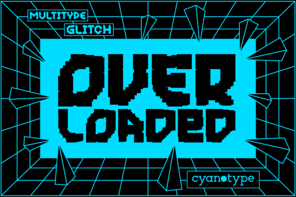 MultiType Glitch Overloaded: A Modern Pixel Display Font