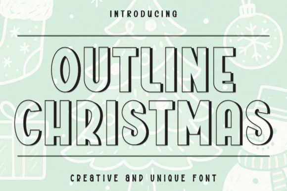 Outline Christmas: A Warm and Inviting Display Font