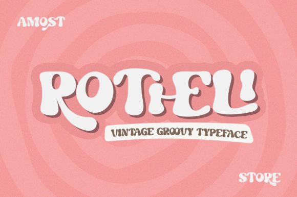 Rotheli: A Vintage Groovy Display Typeface