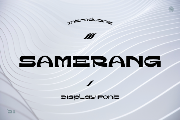 Samerang: A Whimsical Display Font for Playful Design