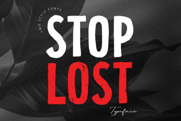 Stop Lost: A Bold Display Font for Street Art Vibes