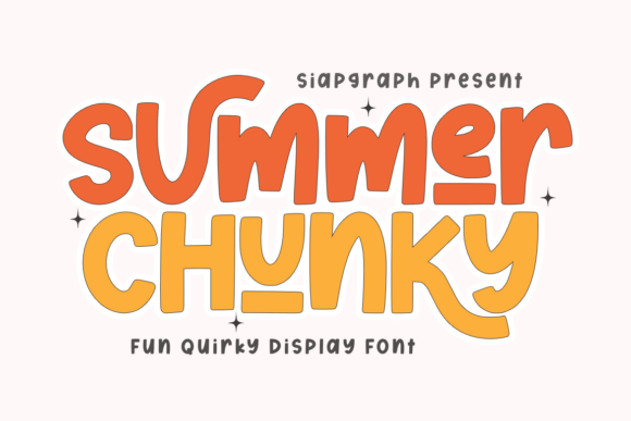 Summer Chunky: A Bold Typeface for Vibrant Designs