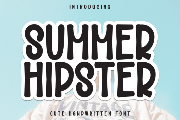 Summer Hipster Font: A Charming Handmade Typeface for Creative Projects