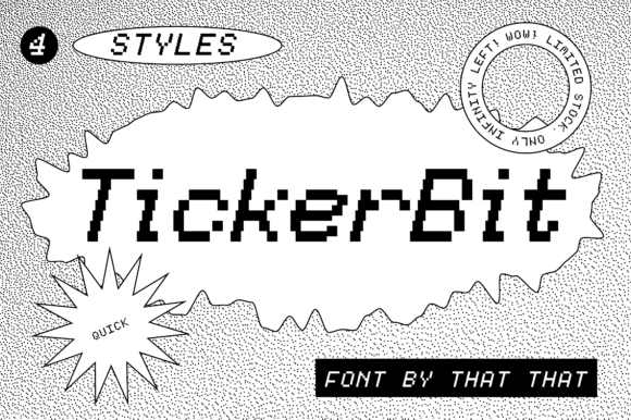 TickerBit: A Pixel Font for Retro and Modern Design