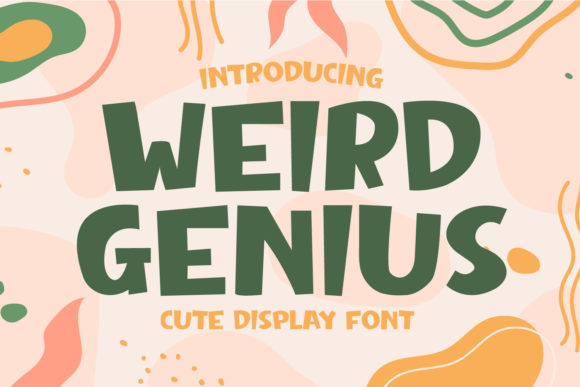 Weird Genius: A Playful Display Font for Creative Projects