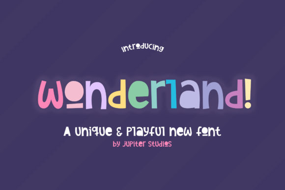 Wonderland: The Playful Display Font for Creative Projects